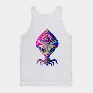 Alien Queen - Abstract Alien Female Creature Tank Top